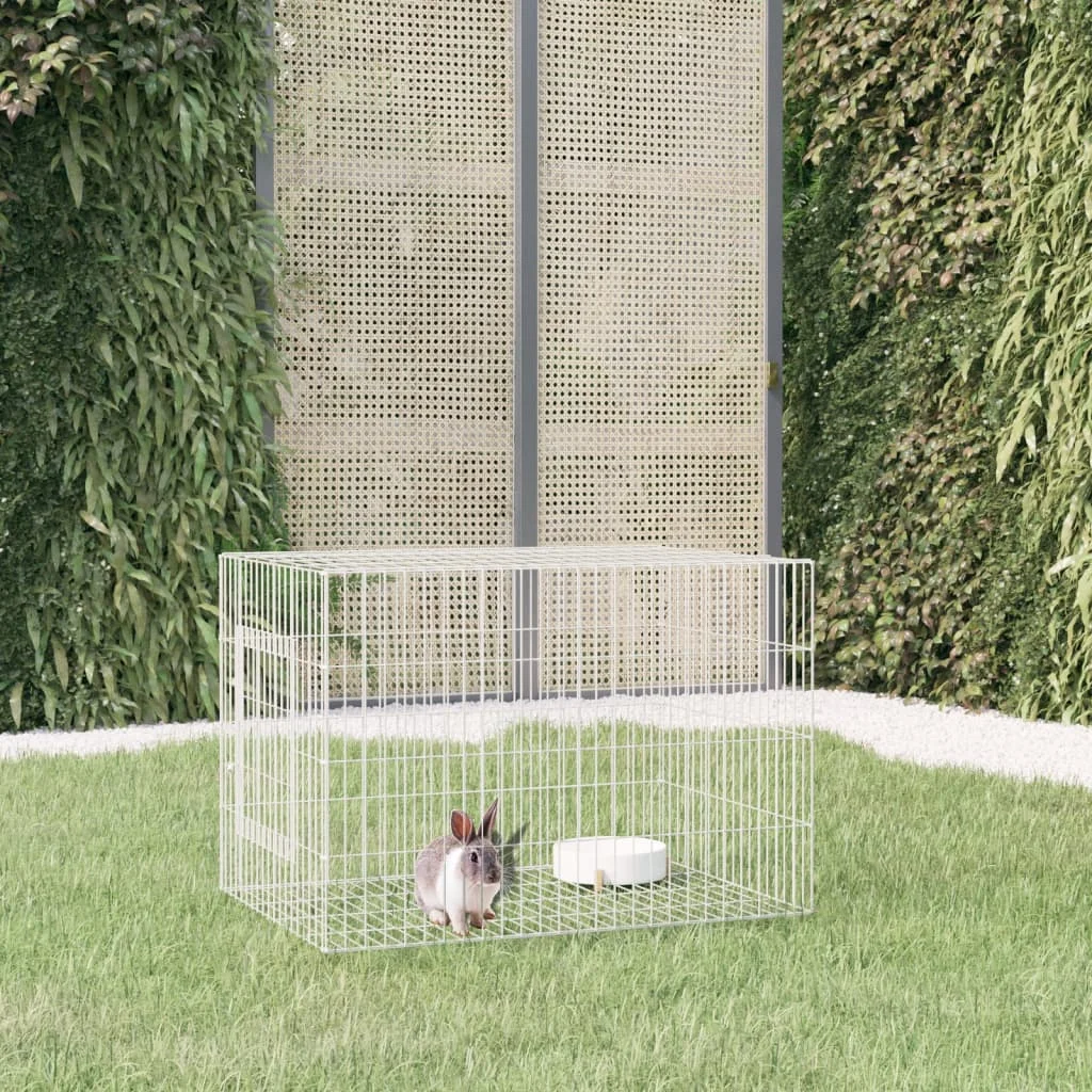 Rabbit Cage 78x54x54cm Galvanised Iron