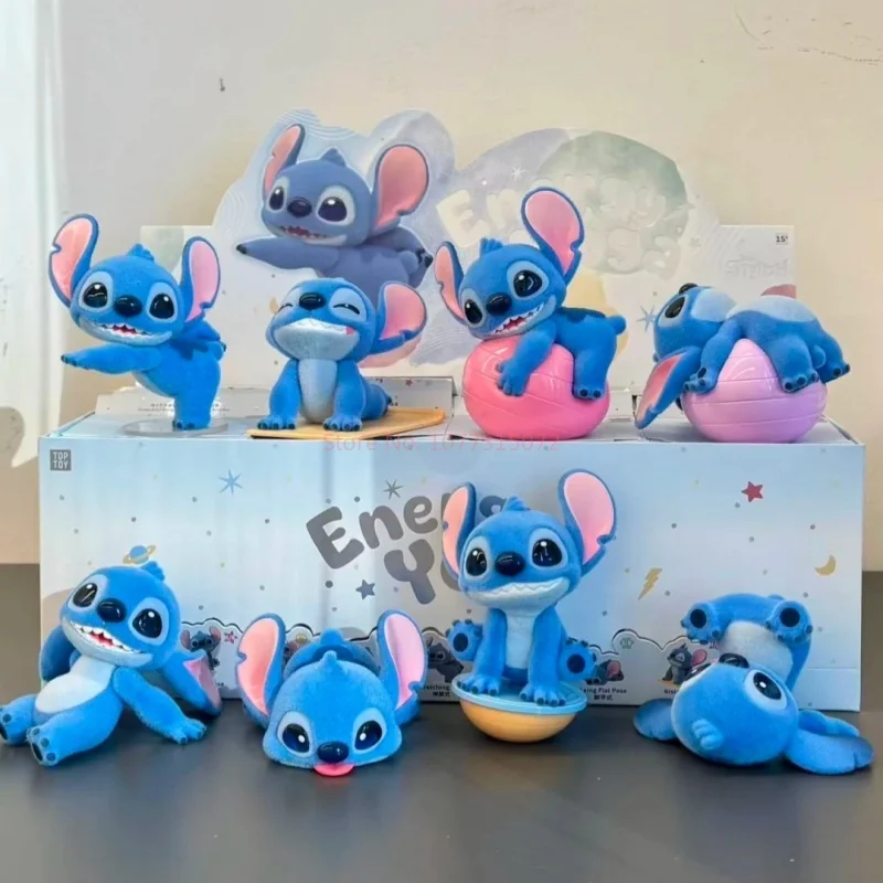 حقيقية ديزني غرزة حيوية اليوغا سر صندوق أعمى التماثيل غرزة توافدوا الحلي لطيف سطح المكتب الديكور هدايا عيد الميلاد