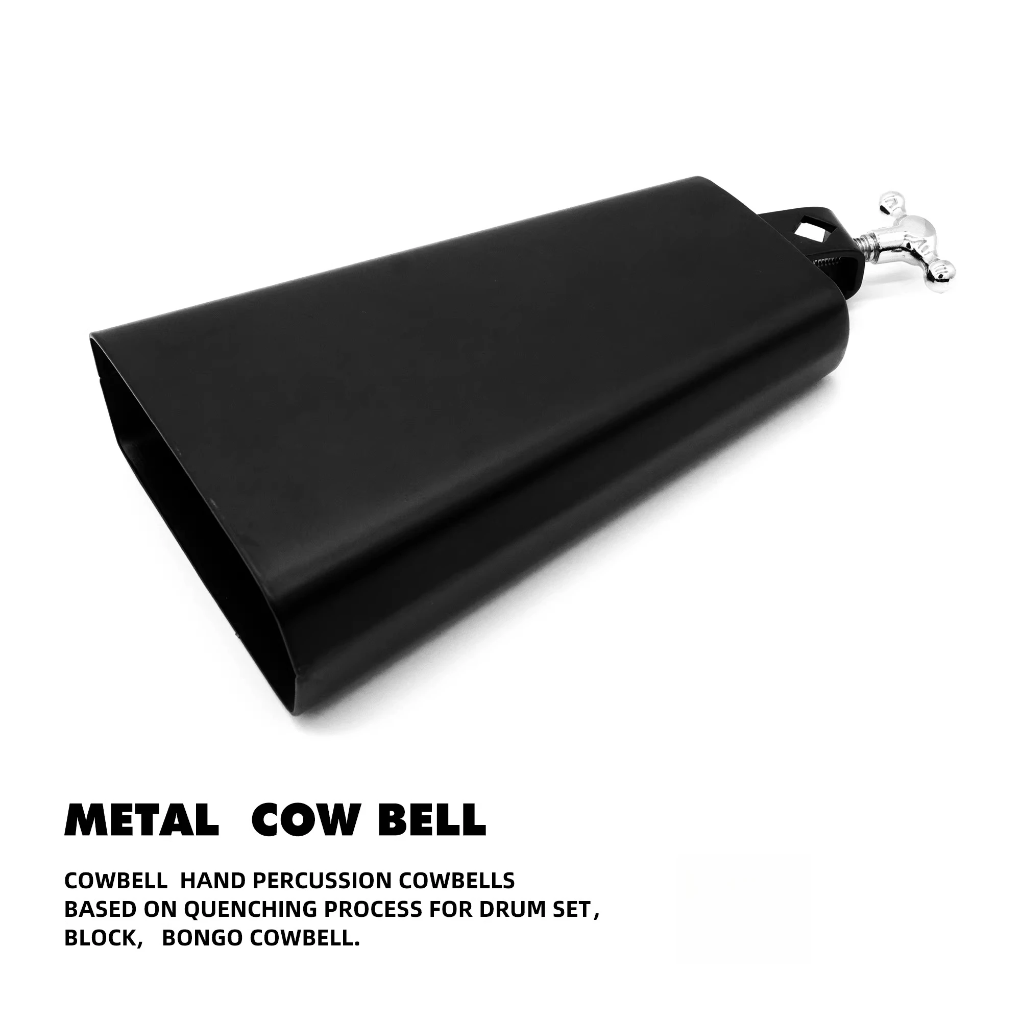 

Металлический колокольчик (Cowbell), латинские ударные инструменты, 5 дюймов + высококачественная барабанная палочка 5A