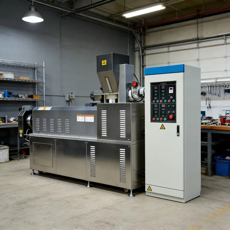 Industrial Dry Extruded Dog Food Production Line Pet Food Processing Equipment Cat Food Extruder Machine for Factory Use
