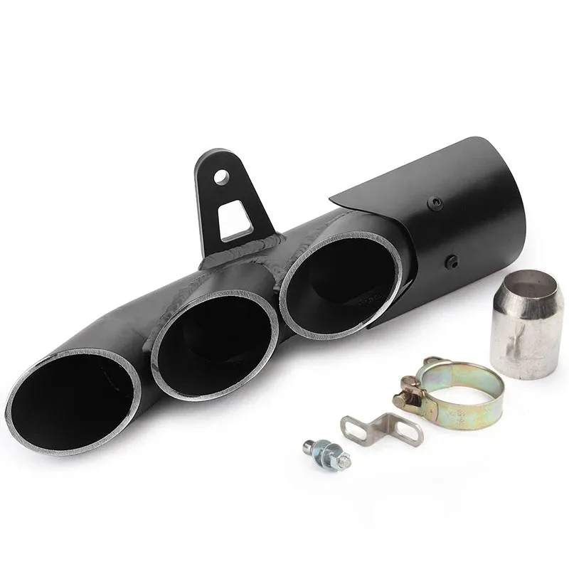 

For YZF MT Ninja GSXR GSXS CB CBR MSX Grom Rebel CMX Motorcycle 2Holes and 3Holes Exhaust Pipe 38MM-51MM Slip-On Muffler Tips
