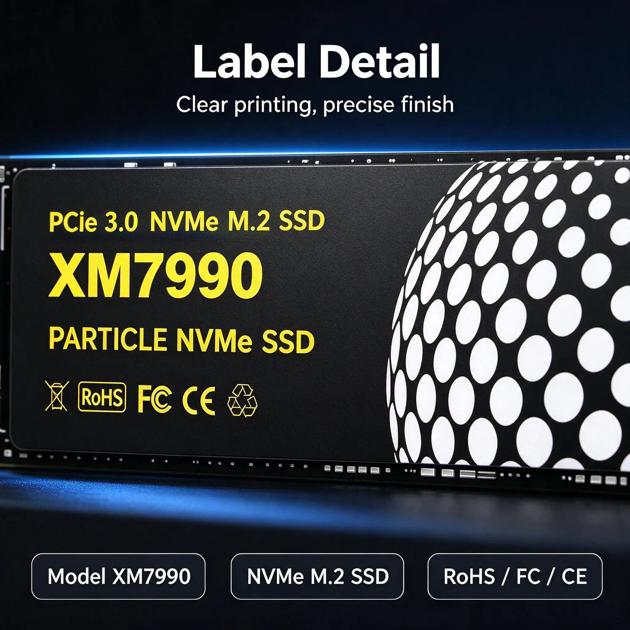 High‑Speed XM7990 M.2 NVMe SSD 500GB 1TB 2TB 4TB Capacity PCIe 3.0  Internal Gaming Solid State Drive for PC Laptop