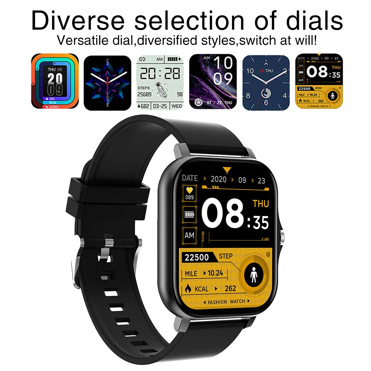 Hot 2024 New 1.85 Large-screen Full-screen Smart Watch For Men And Women, Dial/answer Phones, Alarm, Sleep Monitoring,  Pedomete