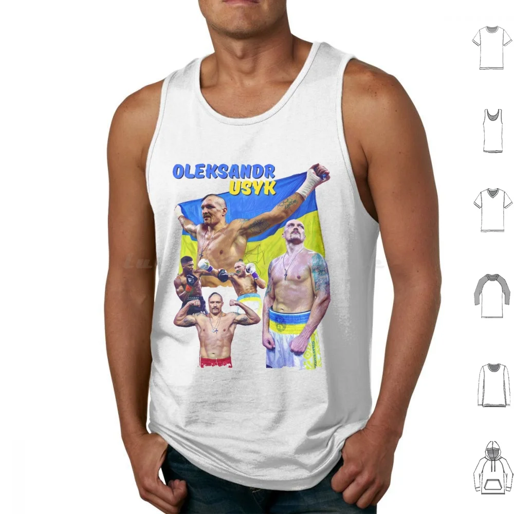 Oleksandr Usyk-Tank Tops Vest Sleeveless Oleksandr Usyk Oleksandr Usyk Ukrainian Professional Boxer Ukrainian Boxing