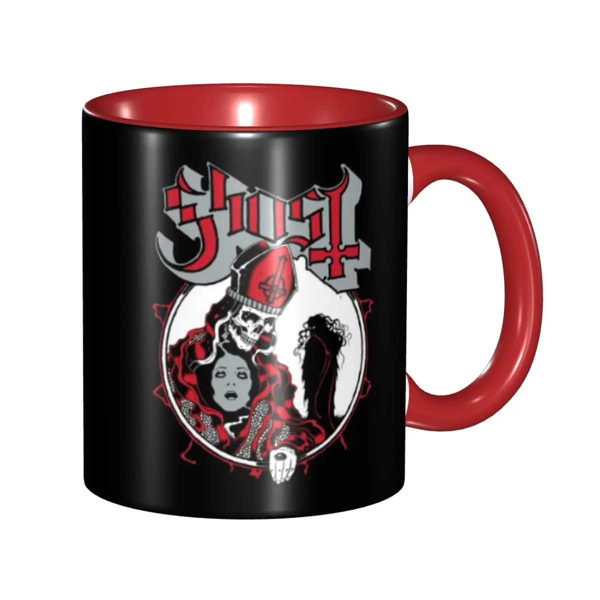 

DIY Horror Ghost Swedish Rock Band Ceramic Mug Customized Coffee Cup Creative Present