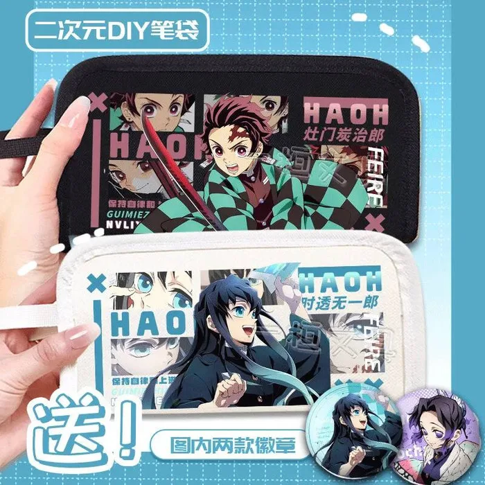

Muichiro Tanjiro Fanfic 2D канцелярская коробка высокоэстетическая сумка от боли многофункциональный пенал аниме игра