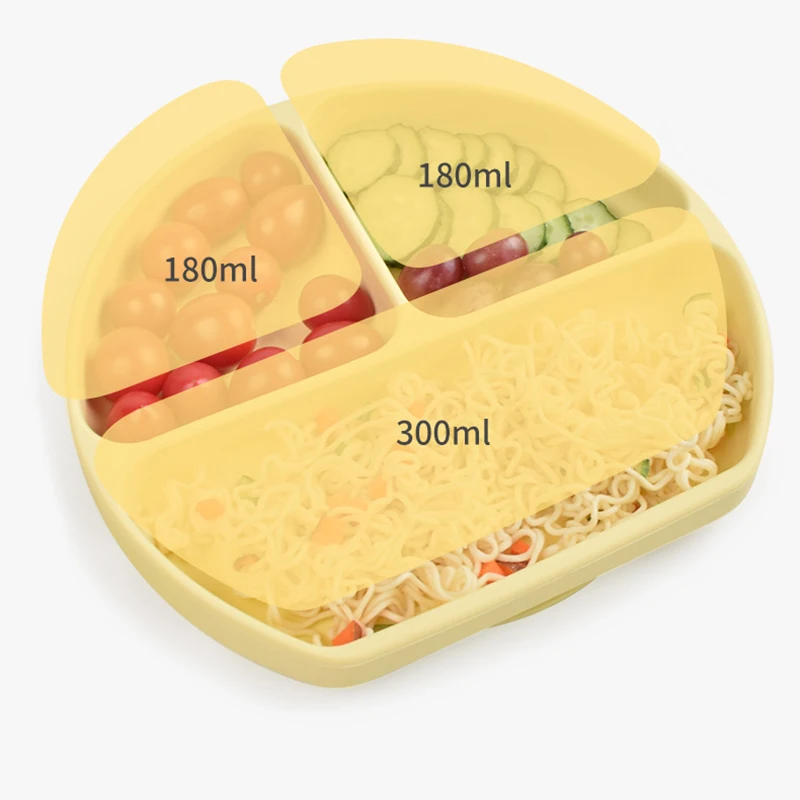 4/6/8 шт., детские мягкие силиконовые нагрудники, обеденная тарелка, присоска, чашка, чашка, стандартные Нескользящие Детские блюда из пищевого