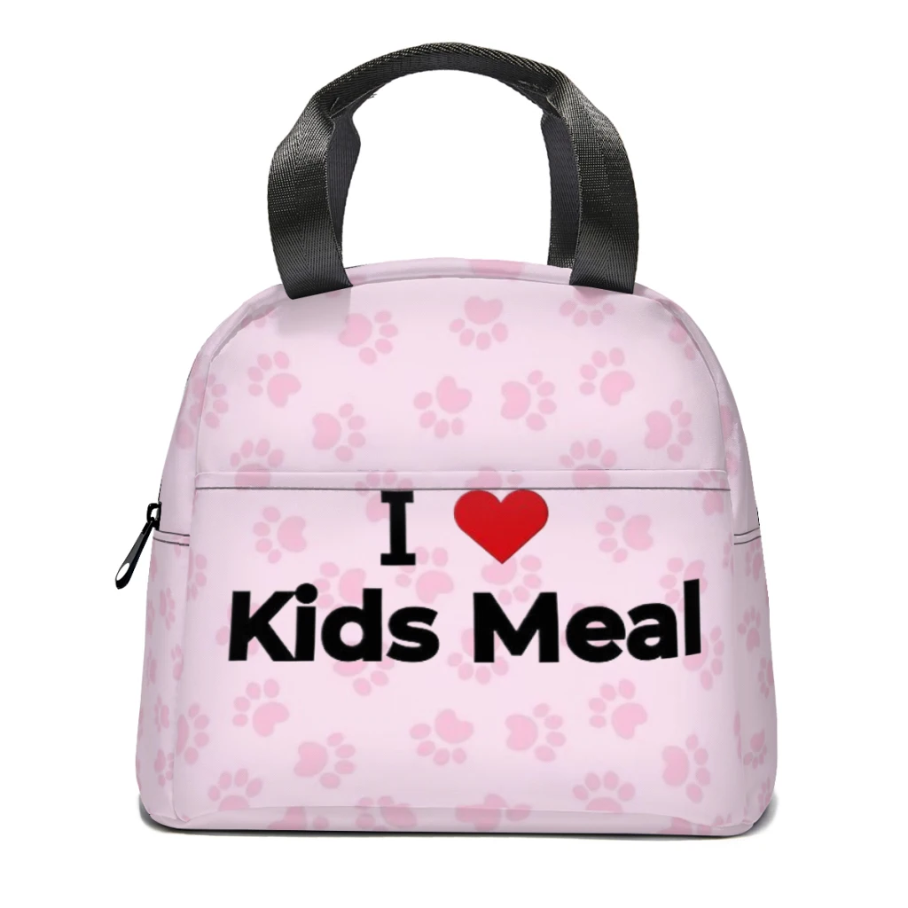 

I love Kids Meal Lunch Box Women Multifunction Cooler Thermal Food Insulated Lunch Bag Kids Portable Picnic Tote Bags