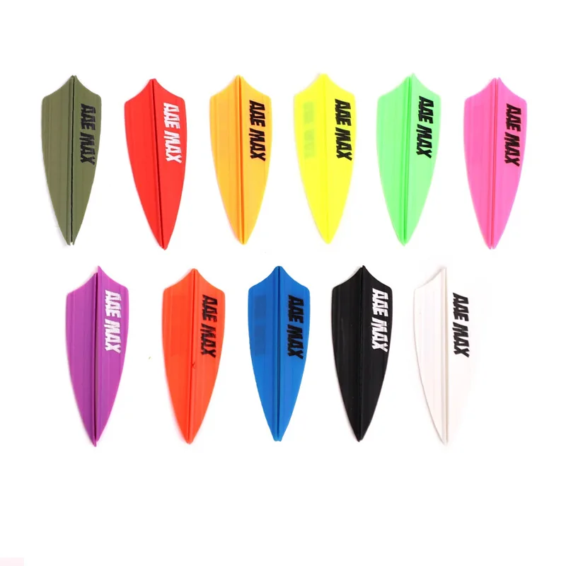 High Quality Arrow Feather AAE MAX Archery Fletching Vanes With Air Groove Shooting Hunting Arrow Accessory 36pcs/bag