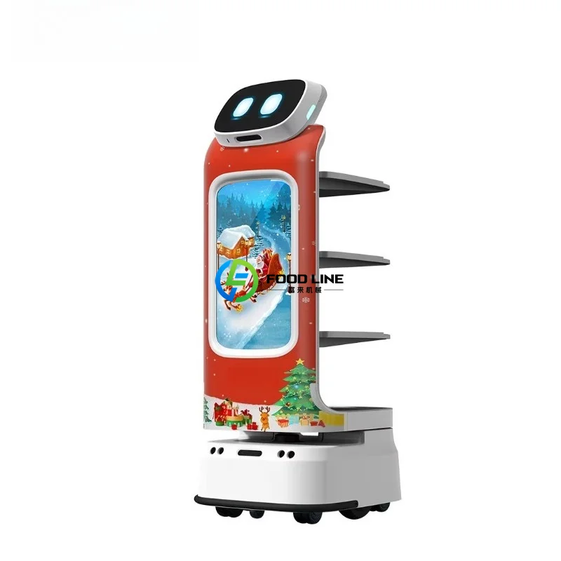 Commercial Humanoid Self-Delivery Robot Self-Driving Human Shape Waiter Robot For Buffet Hot Pot Restaurant