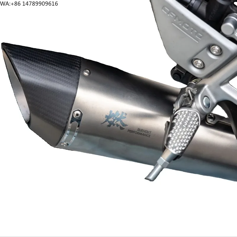 For cf moto  675SR 675NK Titanium Alloy Racing Exhaust Carbon TipMotorcycle partsMotorcycle PartsMotorcycle Forged Parts