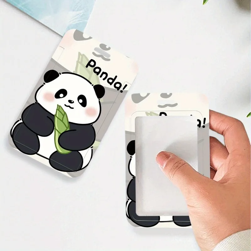 Cute Panda Card Holders Student ID Card Protective Cover Cases Student Campus Access Cards Case Protection Shell Card Sleeve