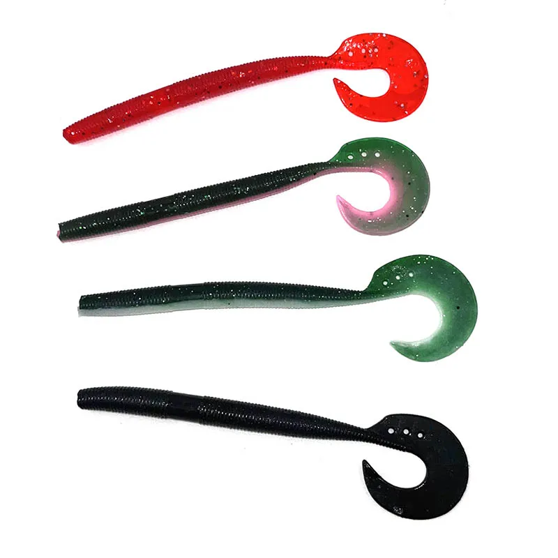 Vinilo Cola Rizada Donglejian Spaghetti Worm – Señuelo pesca spinning - imagen 3