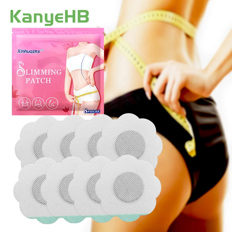 8Pcs=1Bag Slimming Belly Patch Burn Fat Waist Belly Diet Weight Loss Patch Anti Cellulite Blood Circulation Firming Body H141