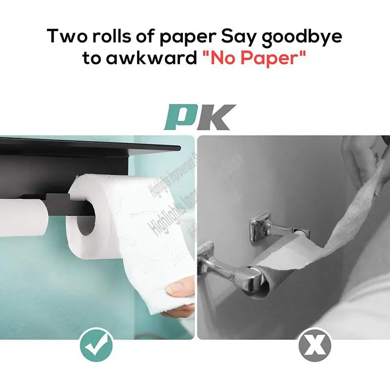 

Держатель для туалетной бумаги — настенные держатели для туалетной бумаги с двойными рулонами для всех видов туалетной бумаги, полка-ABRO