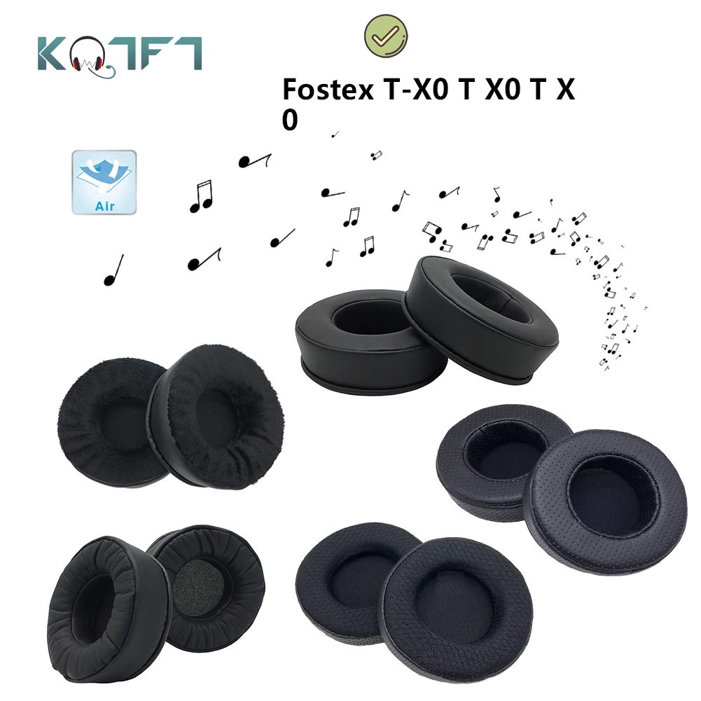 

KQTFT Protein skin Velvet Replacement EarPads for Fostex T-X0 T X0 T X 0 Headphones Ear Pads Parts Earmuff Cover Cushion Cups