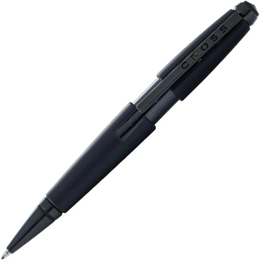 

Premium Refillable Medium Point Rollerball Pen with Black Ink, Matte Black Finish, in a Gift Box