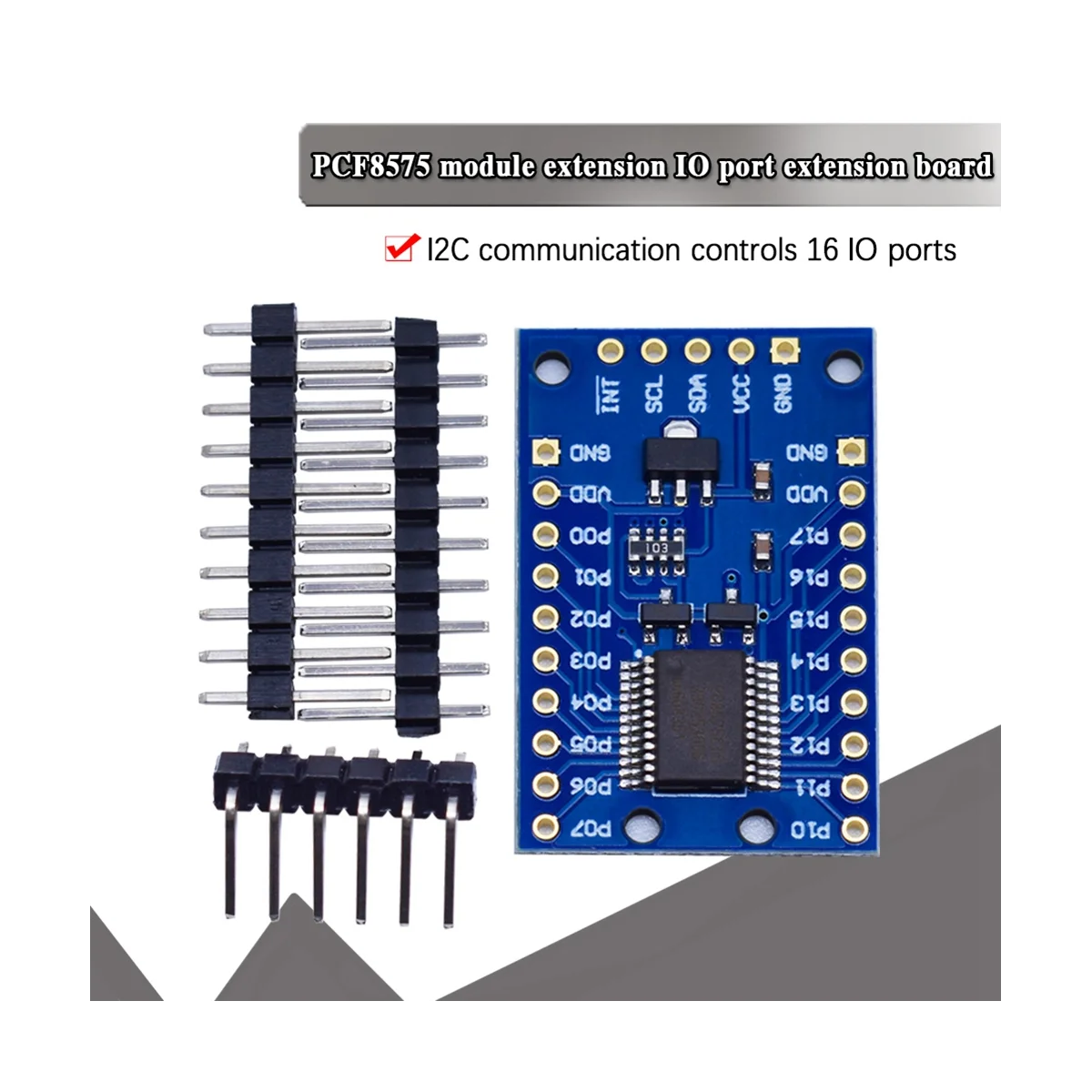 5Pcs PCF8575 IO Expander Module I2C to 16 IO Integrated Circuits for