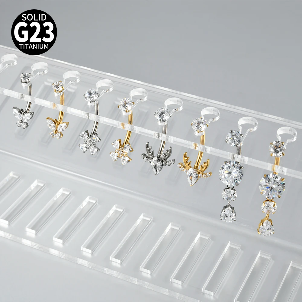 1PC Titanium Flower/Butterfly  - Belly Bar Titanium ulasan dan harga