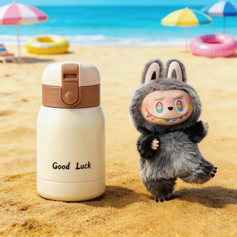 

POP MART THE MONSTERS Forward High Energy Series LABUBU Кукла-термос Smart Thermos Bottle: Компактная конструкция, вакуумная колба, практичный дизайн