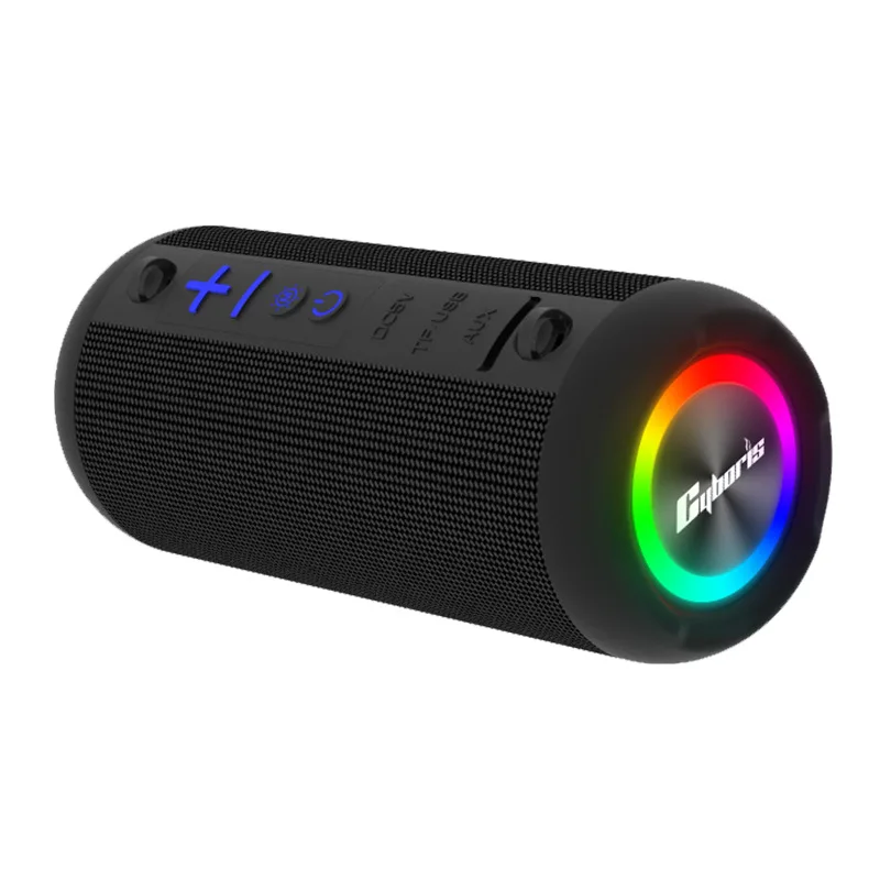 Tessuto impermeabile IPX6 Audio/spealers per campeggio esterno portatile Mini Plug Card Subwoofer RGB colore luce altoparlante Bluetooth