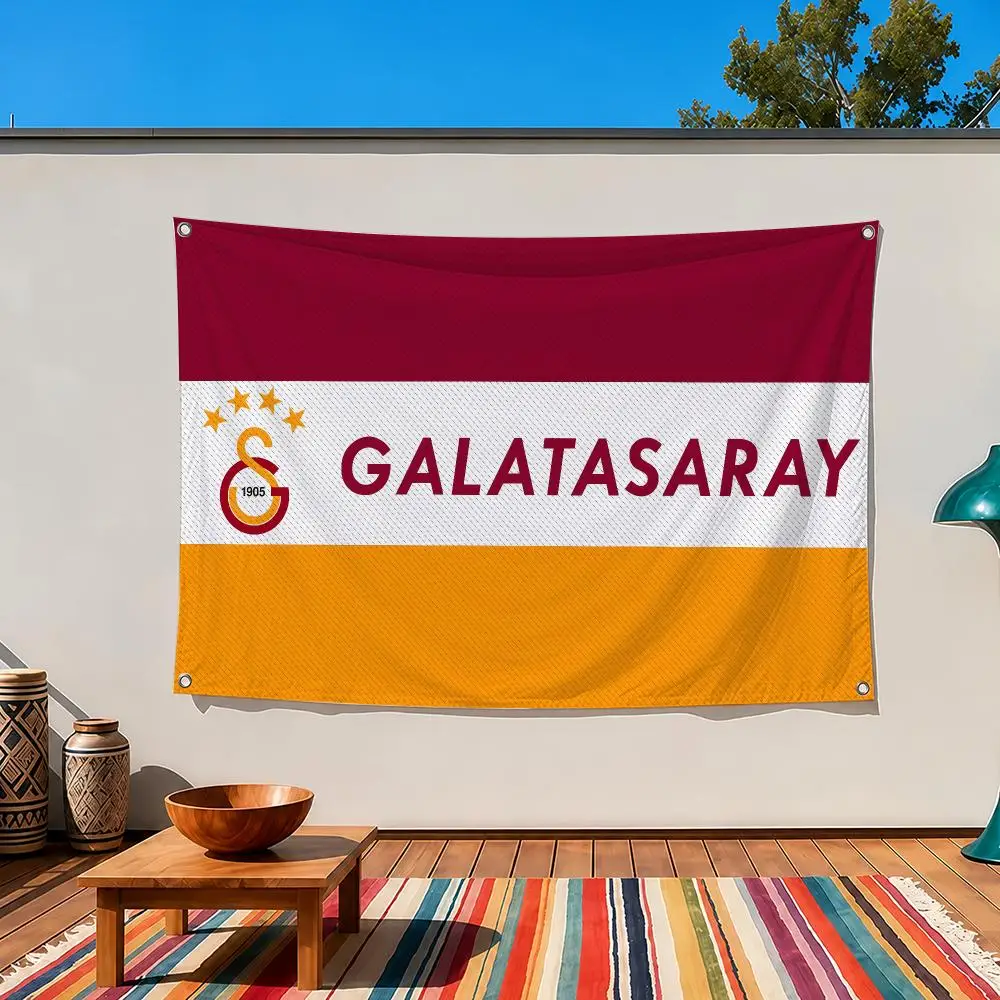 Galatasaray Sports Club Flags Indoor Outdoor Wall Hanging Suitable For Living Room Bedroom And Camping Decorations