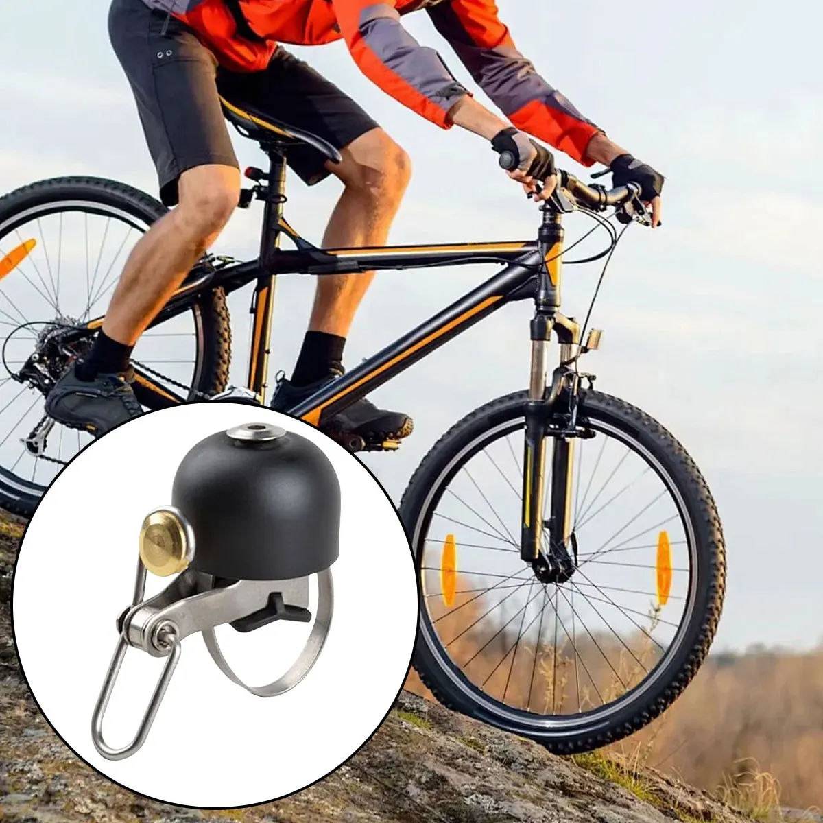 1 SET Retro Classical Bicycle Bell Clear Loud Sound MTB Road Bike Folding Bikes Handlebar Copper Ring Horn Safety Warning Alarm - Image 4