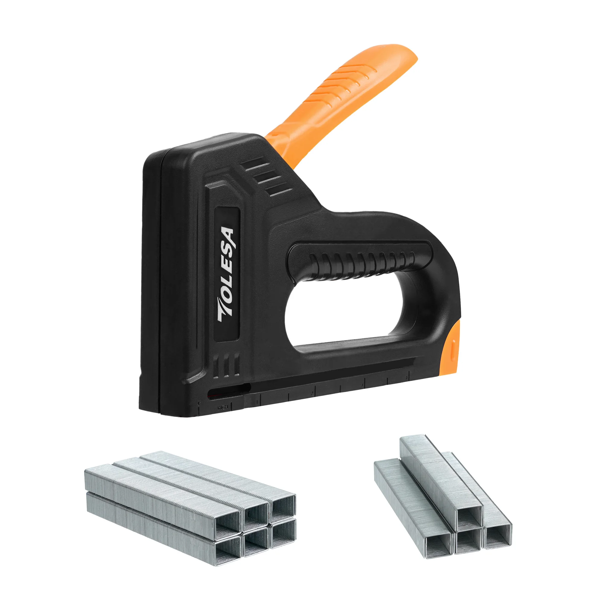 TOLESA Heavy Duty Staple Gun Kit 4 in 1 Upholstery Manual Stapler Gun with 2000 Staples for Wood Carpentry Crafts Wall DIY