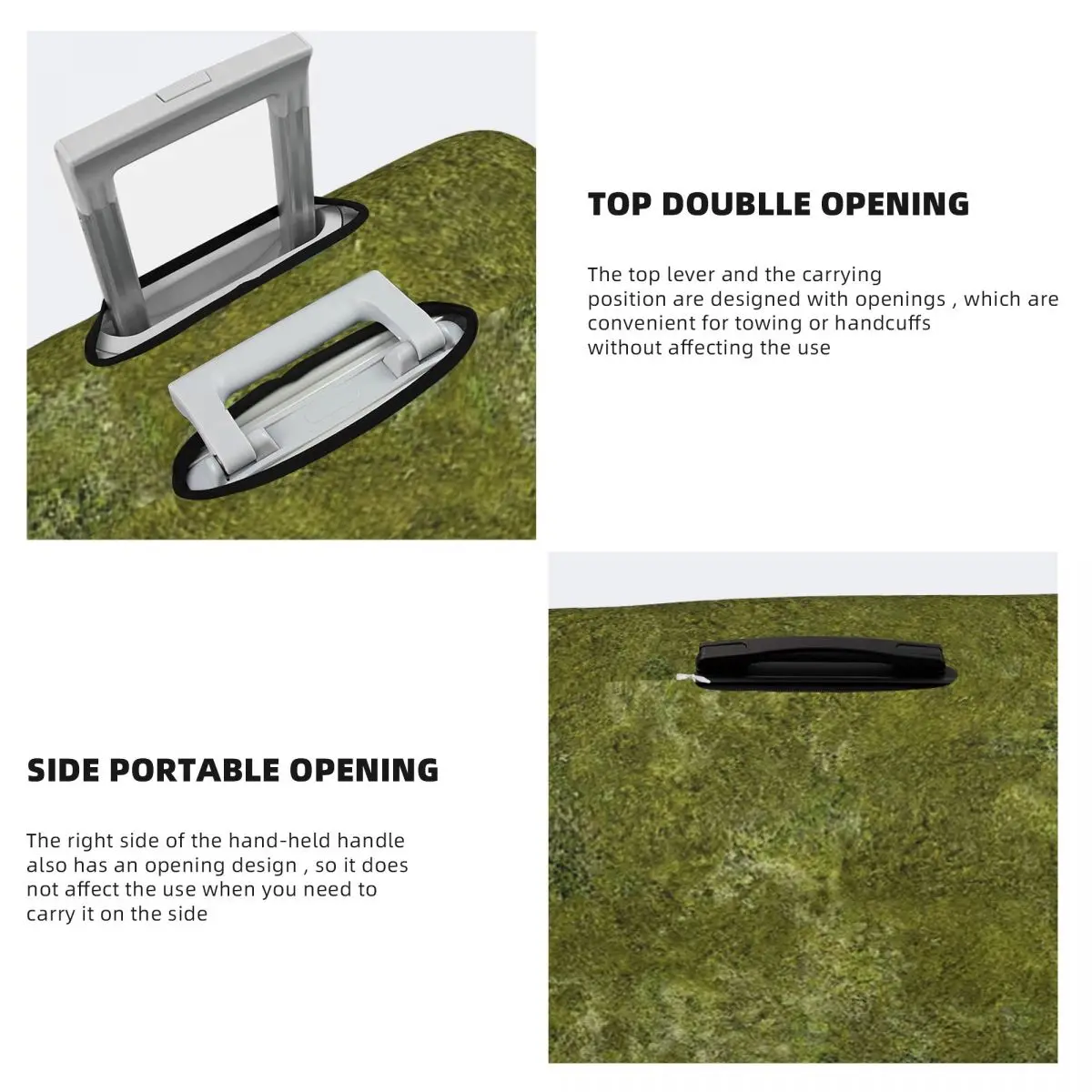 グラスバトルマット 36x36 スーツケースカバー 保護弾性旅行荷物プロテクターカバー 18-32インチ用