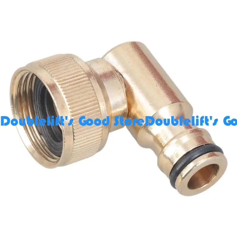 

R9UF 3/4" Brass Garden Hose Elbow Connector 90 Degree Hose Adapter Hose Fittings