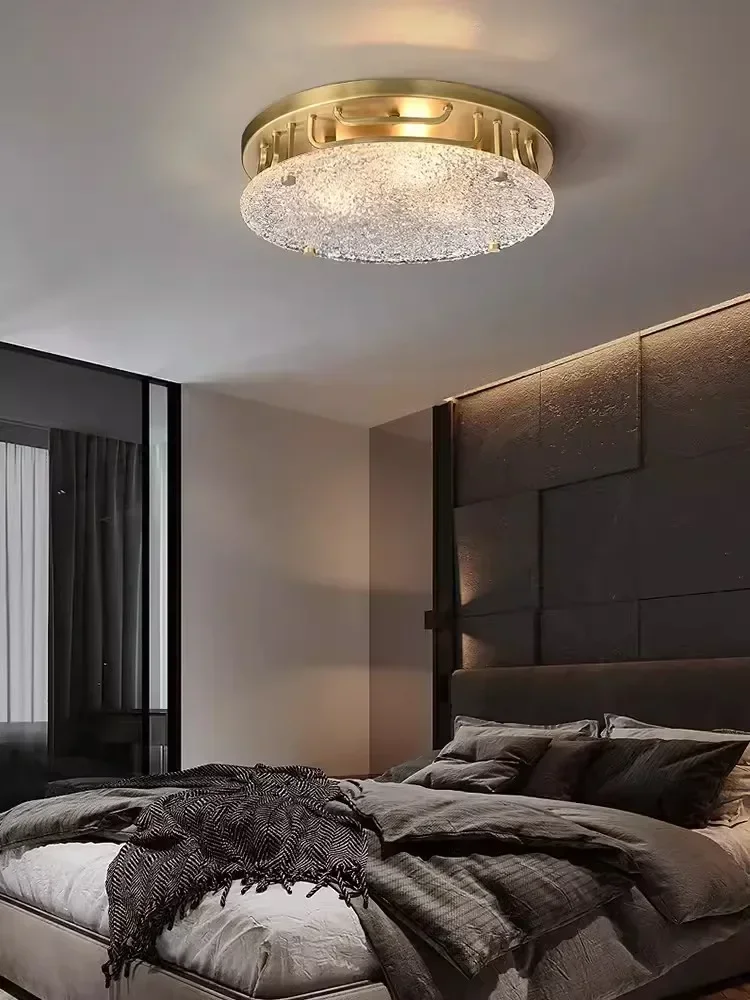 Modern Luxury Water Ripple Glass Living Room Chandelier For Restaurant Bedroom Ceiling Lamp Staircase Hall Decor Lustre Fixtures