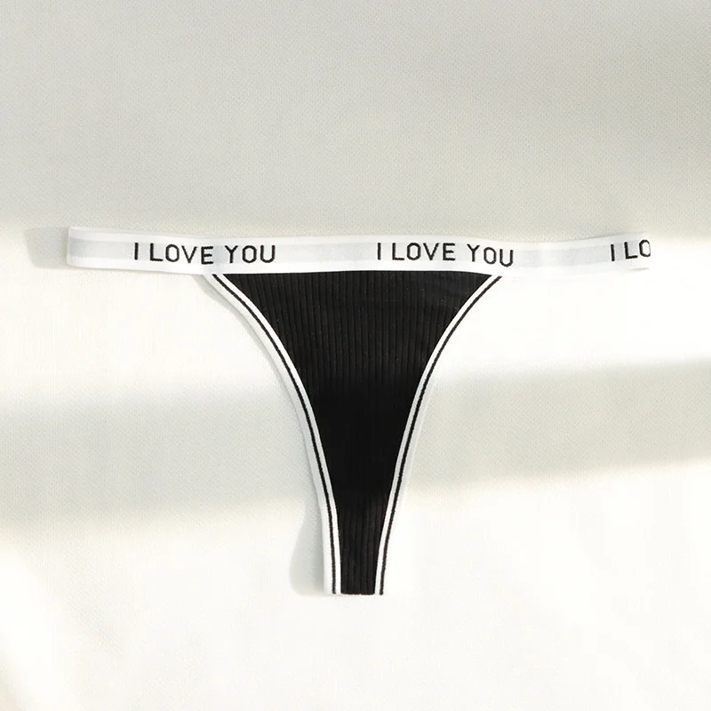 SP&CITY Coloful Sports Letter Women\'s Underwear Fitness Soft Cotton Panties Thong Low Waist Seamless Briefs Sexy Lingerie String