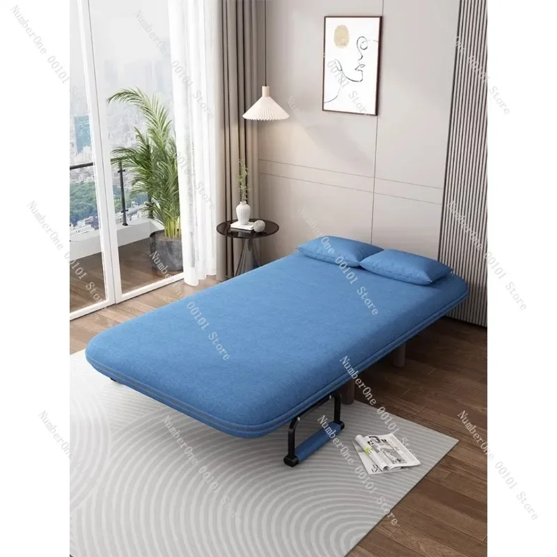 Foldable Sofa Bed Dual-Purpose Balcony Living Room Small Apartment Multi-Functional Lazy Bone Chair Double Push-Pull Retractable