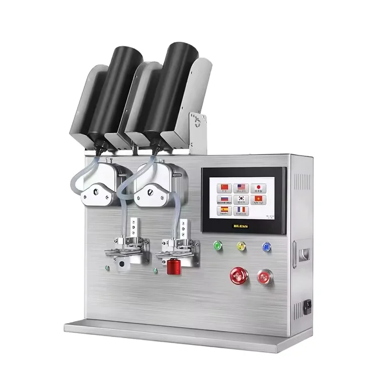 

2026 Маленький автоматический УФ-гель-клей, лак для ногтей, тушь для ресниц, губная помада, нить, клей с двойной головкой, количественная взвешивающая машина для наполнения