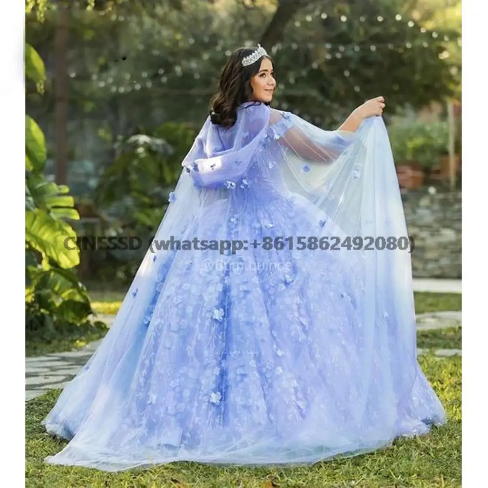 Lalic Quinceanera Jurken Plus Size Bloem Baljurk Prinses Gril Corset Sweet 16 Dress Vestidos De 15 Años