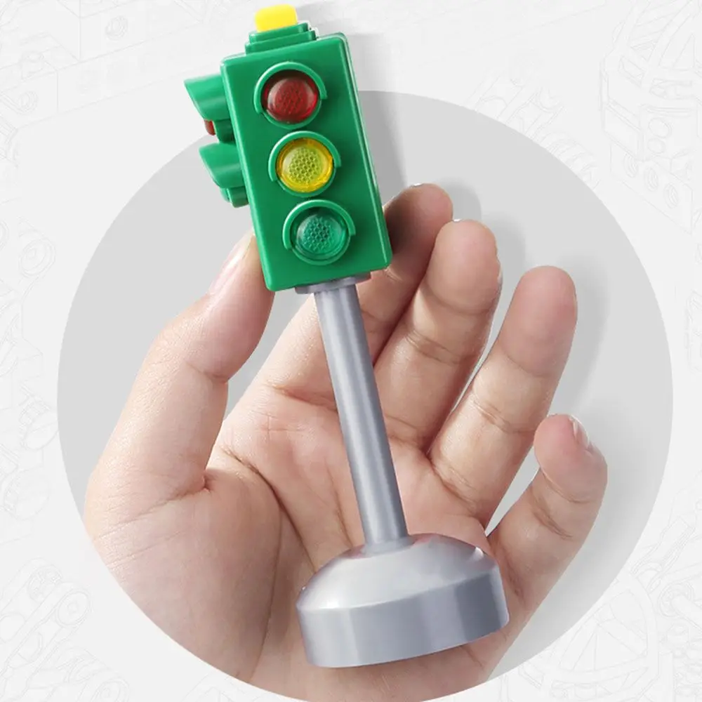 New Plastic Simulated Traffic Lights Signal Lamp Traffic Light Plastic Model Mini Children's Toys Early Education Simulation Toy