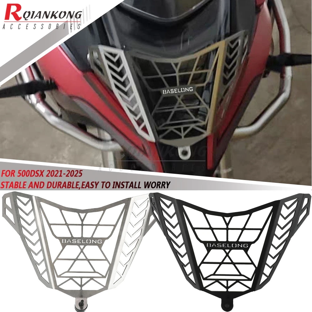 For Voge 500 DSX Motorcycle Accessories DSX500 500DSX 2021 2022 2023 2024 2025 Headlight Grille Guard Cover Bracket Protector