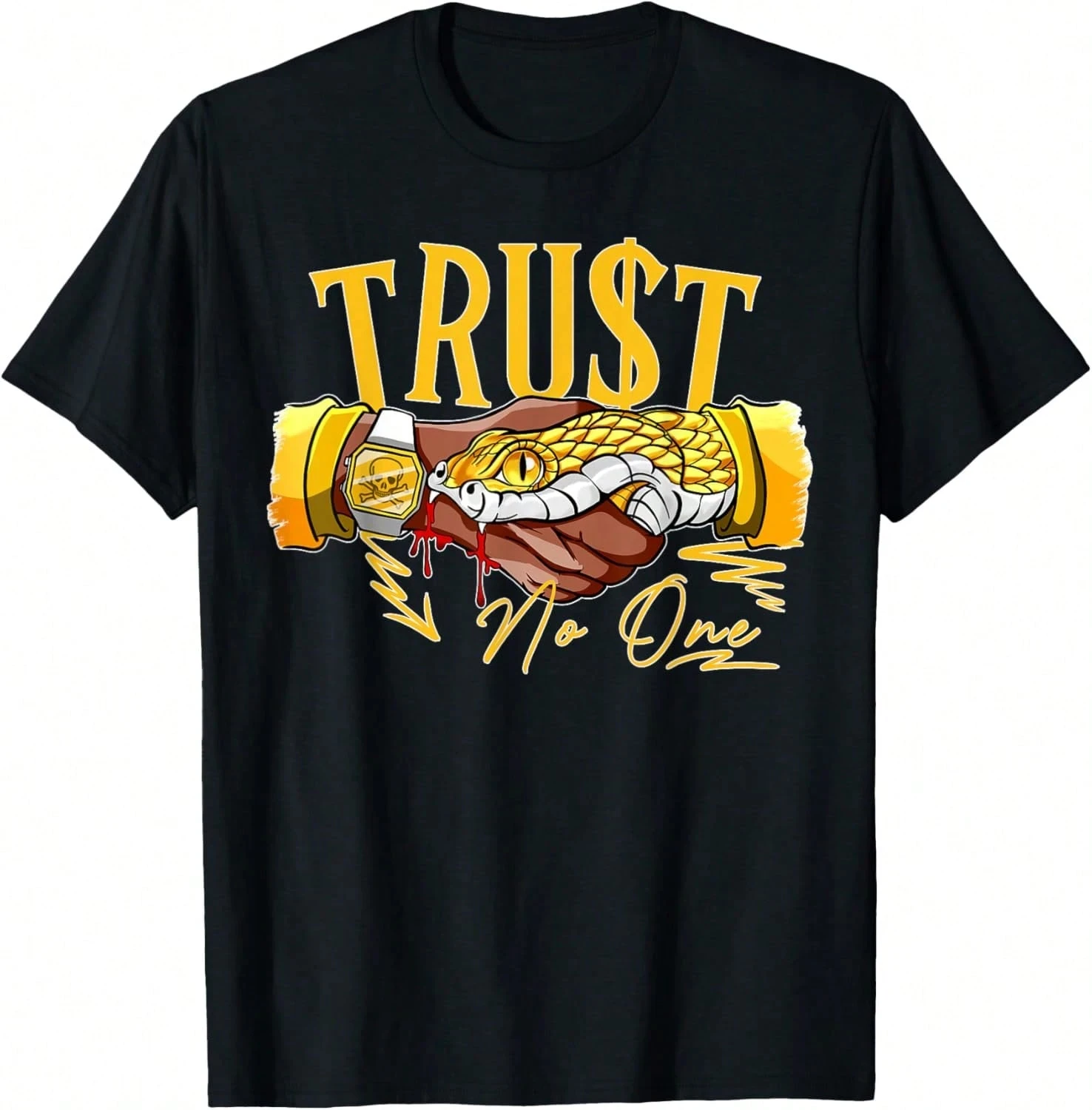 

T-Shirt For Men Men's Graphic T-Shirt Snake Military Blue Matching For Men T-Shirt Soft Fabric Breathable Comfortable Short