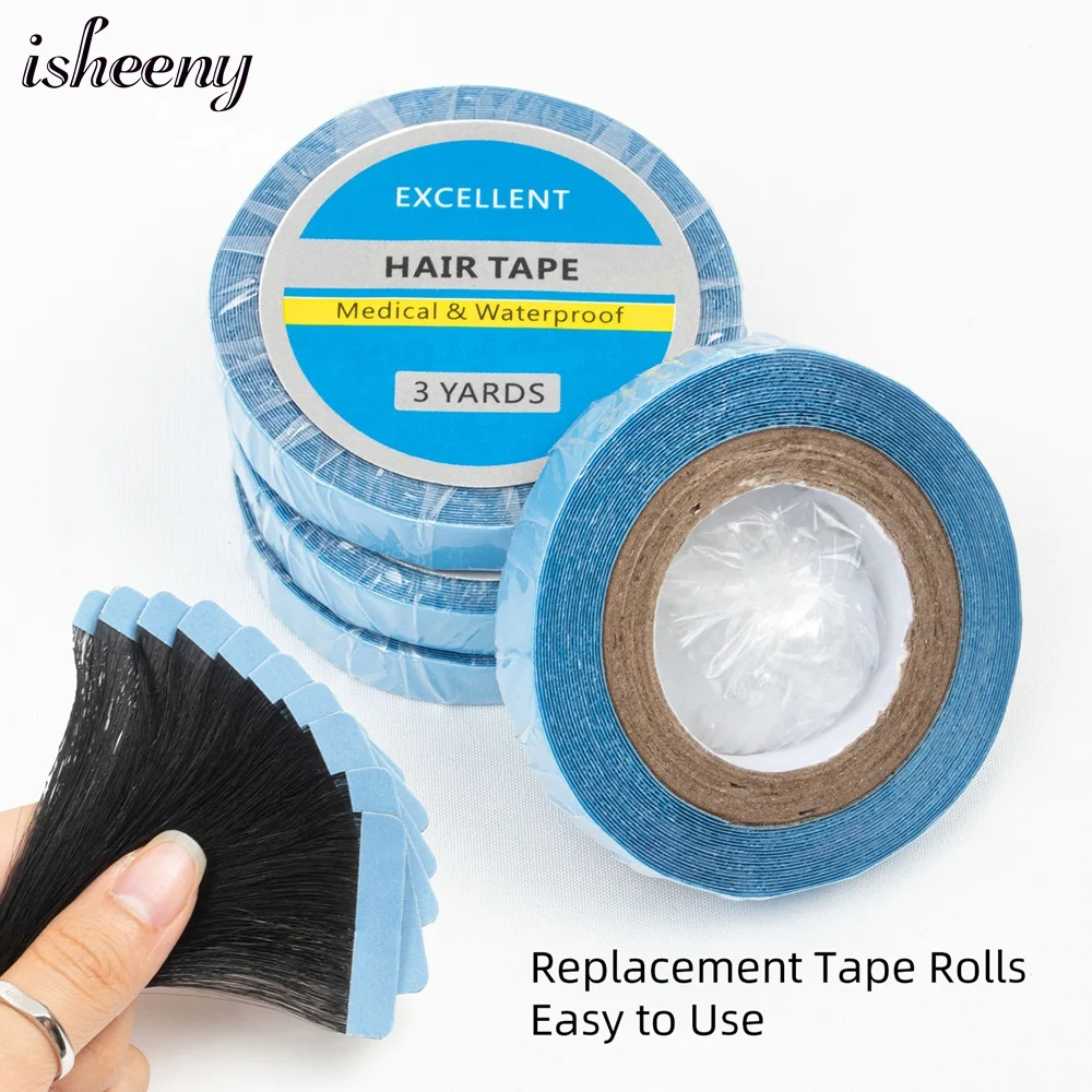 3y Double Sided Hair Extension Tape Adhesive Wig Tape Sticker Glue Strips Waterproof Tape for Wigs Salon Barber Accessories