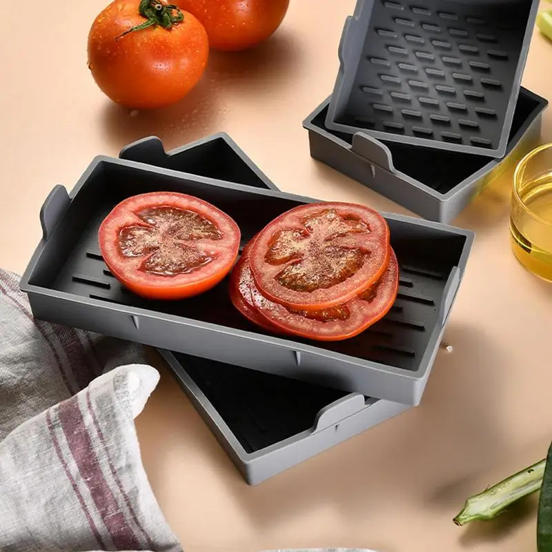 Siliconen Bakmat Set Van 4 Bakplaat Herbruikbaar & Anti-Aanbakvormen Bakvormen Matten Voor Koekjes Macarons Brood