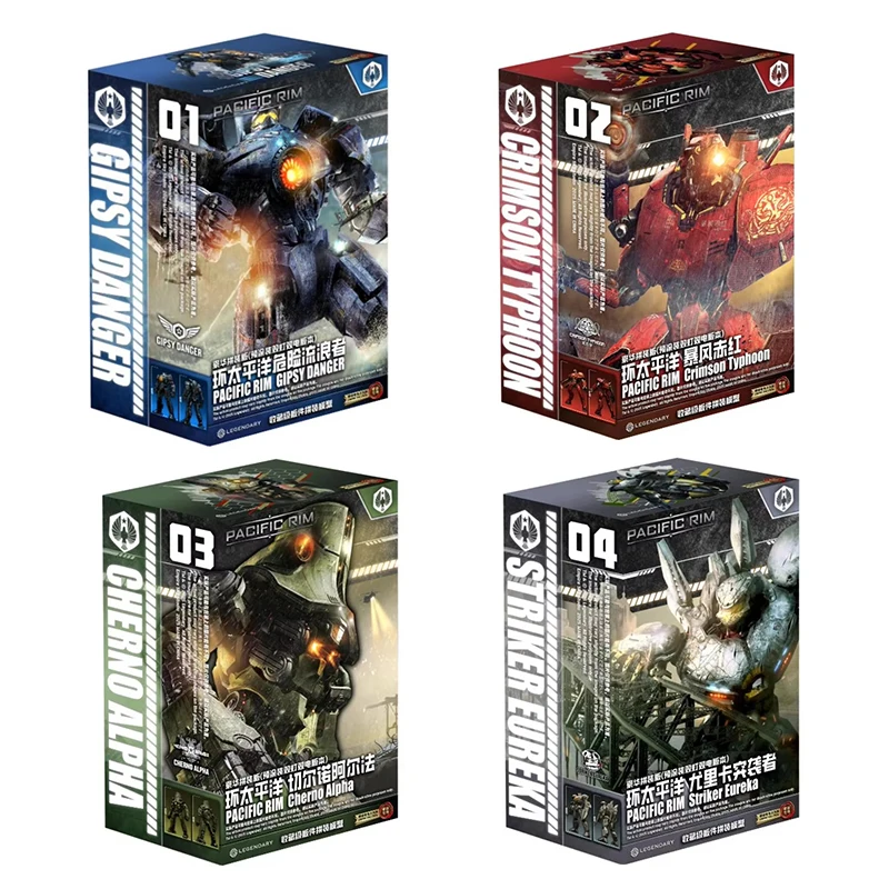 Figuras de Ação Luminescentes Empire Sky Pacific Rim Gipsy Danger Crimson Typhoon, Modelo de Montagem Crimson Typhoon Striker Eureka
