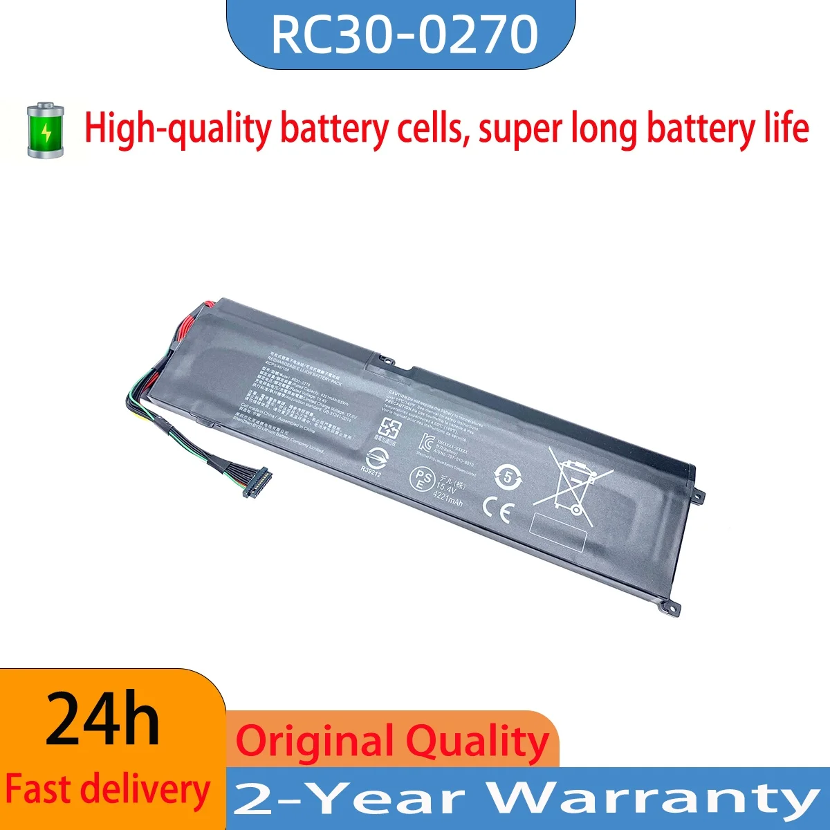 

Original RC30-0270 Laptop Battery For Razer Blade 15 Base Stealth 2018 Series Notebook RZ09-03006 RZ09-0270 RZ09-02705E75-R3U1