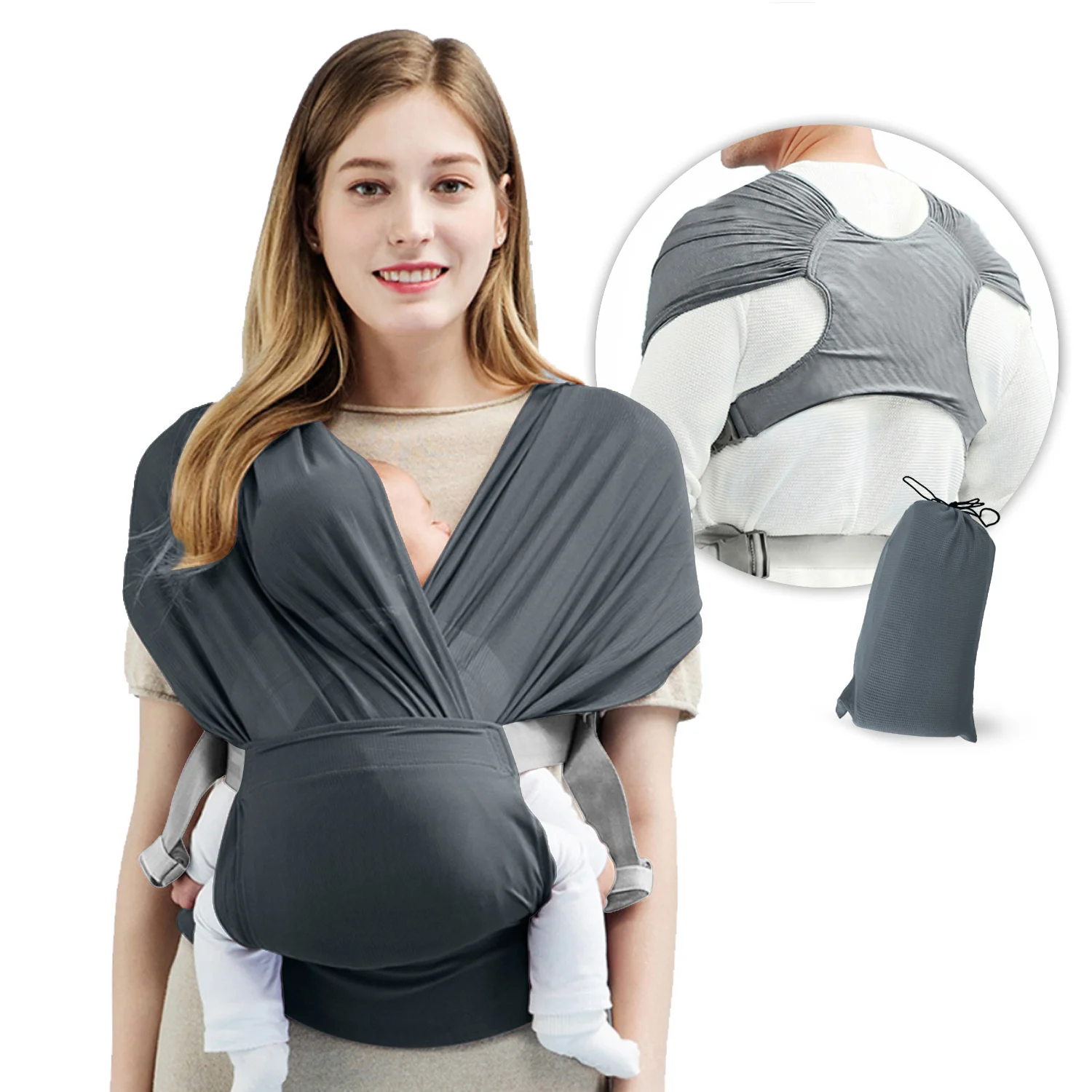 Ergonomic Newborn Baby Carrier Wrap 0 to 12 Months Xtype Front Hold Adjustable Portable Kangaroo For Baby Carrier Swaddle Sling