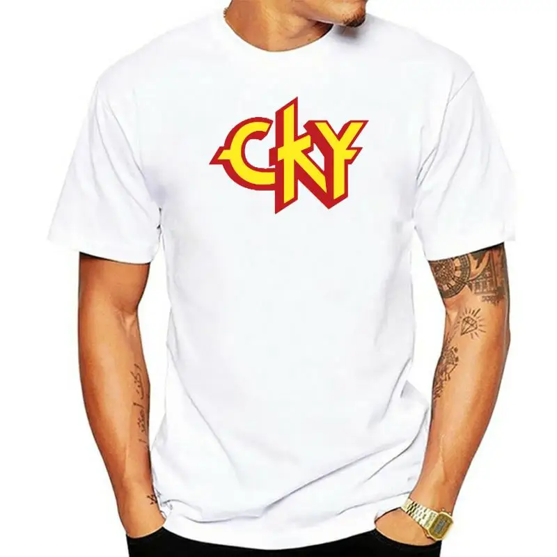 CKY Mens T-Shirt - Jackass Bam Margera Branon DiCamillo Ryan Dunn Classic Logo