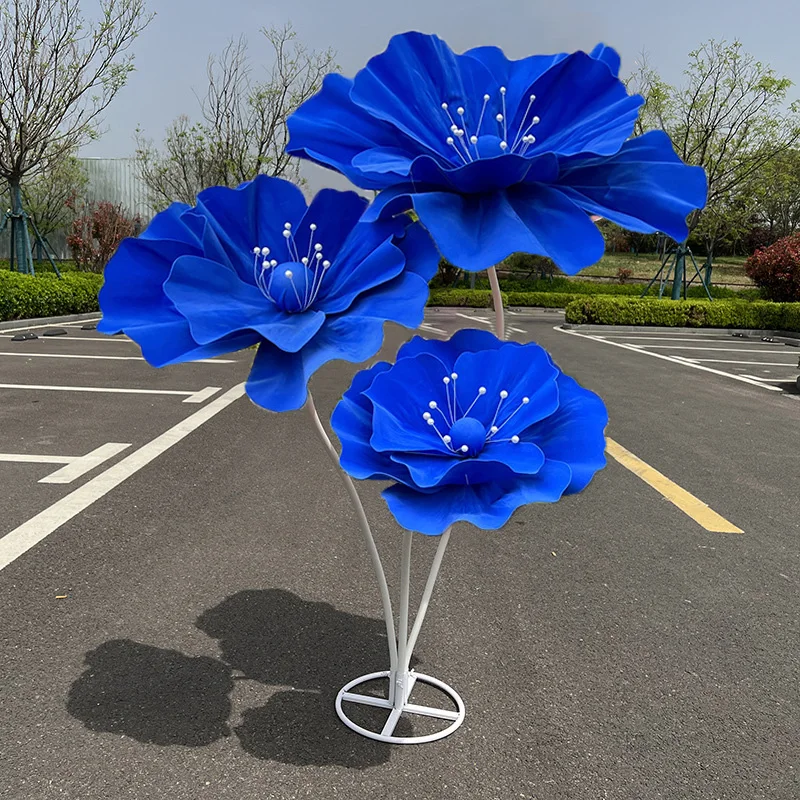 170cm gigantische kunstbloemen klaproos bruiloft decoratie bloem bruiloft feestartikelen podiumindeling weggids bloemen woondecoratie