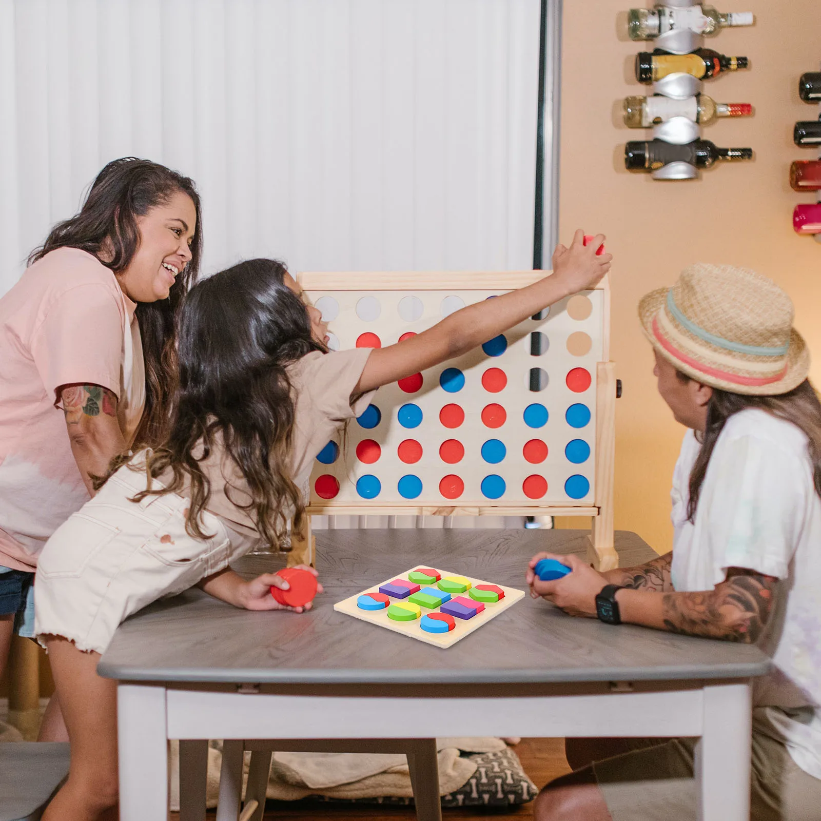 1 Juego de rompecabezas con forma de madera, aprendizaje temprano, desarrollo educativo del cerebro, juego de rompecabezas de madera geométrico para niños, regalo de aprendizaje para niños