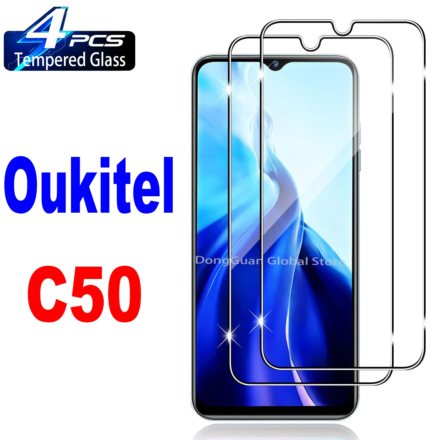 For OUKITEL C50 Tempered Glass Screen Protector Glass Film