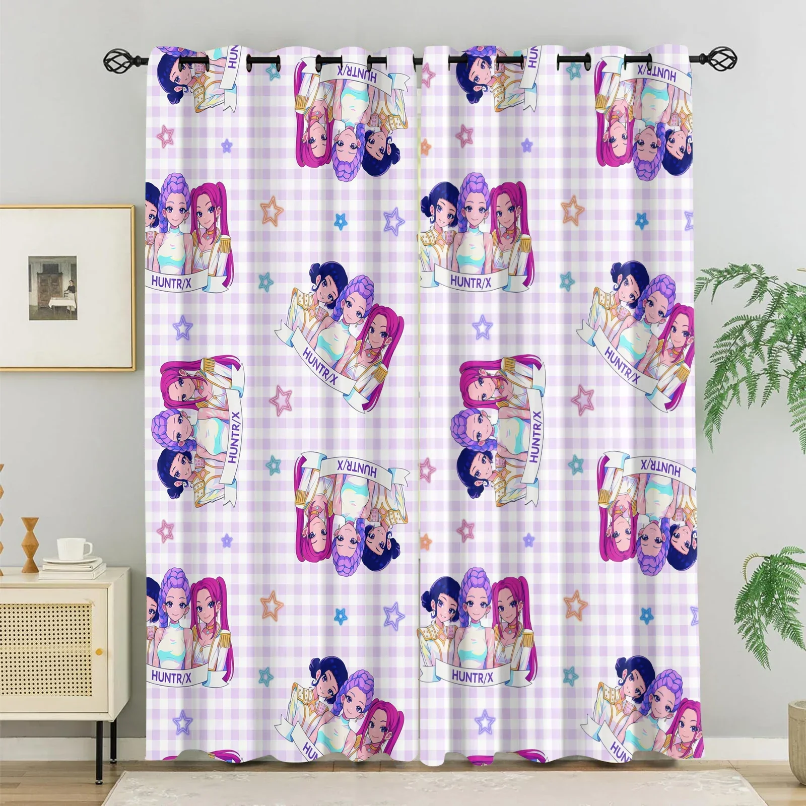 Hasbro Kpop Girl Group Stage Blackout Curtains 85% Light Blocking Noise Reducing Grommet Window Drapes For Girls Kids Bedroom image 3