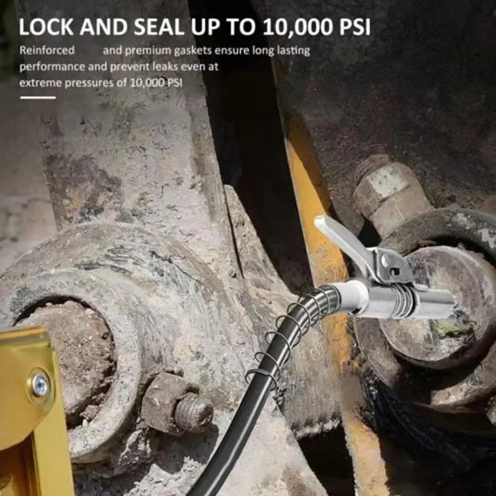 

High Pressure Grease Coupler Nozzle Hose Pump Syringe Car Adapter Change Grease Brake NPT1/8 Tools Gun Oil Accessories E7G4