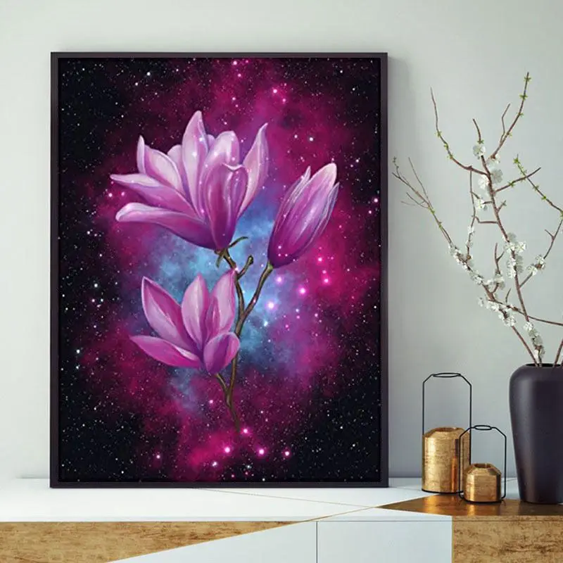 

Handmade cross stitch completes customized wall flower home decoration. Pre paid deposit link for shipments within 2-5 months